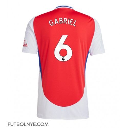 Camiseta Arsenal Gabriel Magalhaes #6 Primera Equipación 2024-25 manga corta